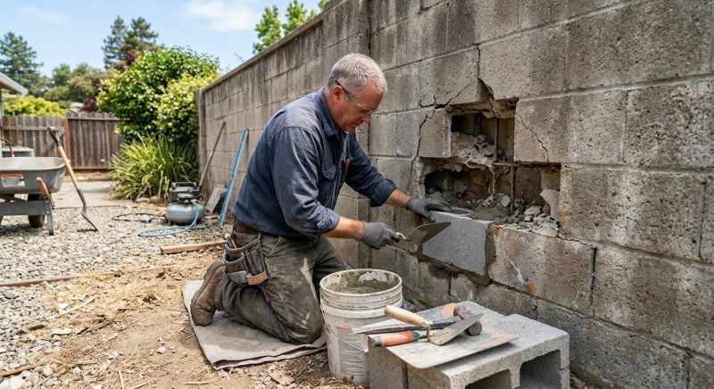 Block Wall Repair in Apache Junction, AZ