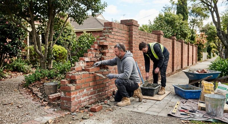 Brick Fence Repair in Mesa, AZ