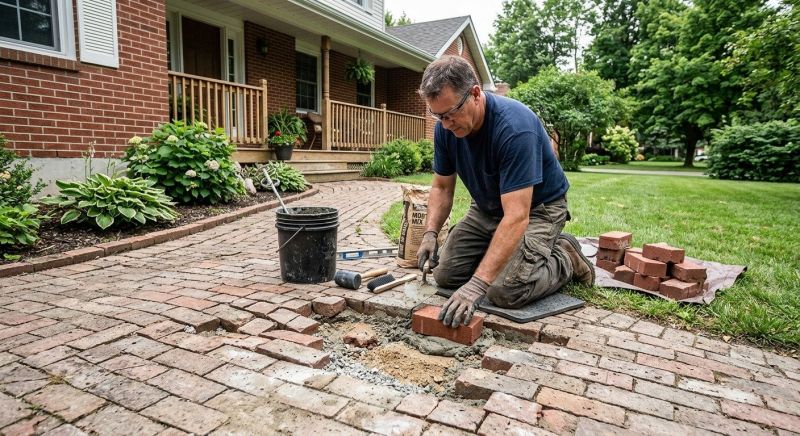 Brick Pathway Repair in Mesa, AZ