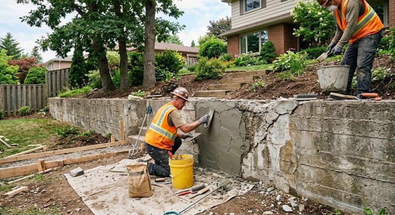 Brick Retaining Wall Repair in Mesa, AZ