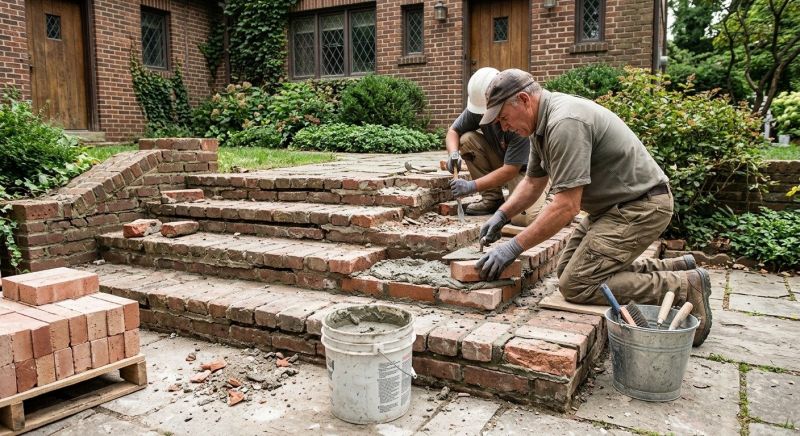 Brick Stairs Repair in Queen Creek, AZ