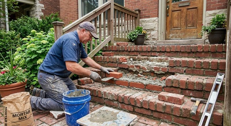 Brick Steps Repair in Mesa, AZ