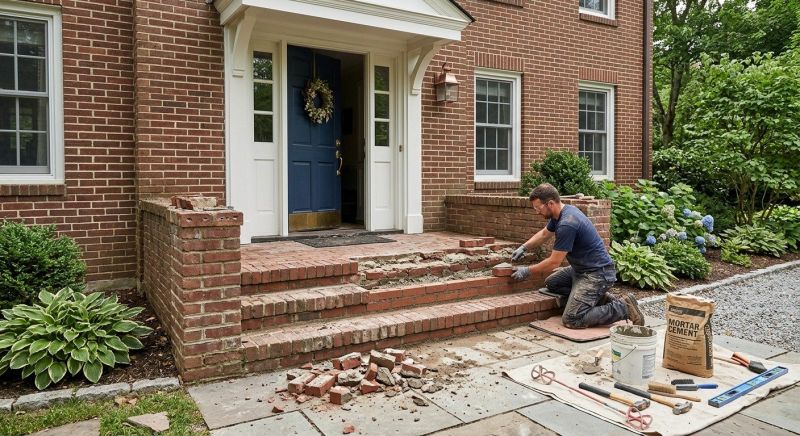 Brick Steps Repair in Mesa, AZ