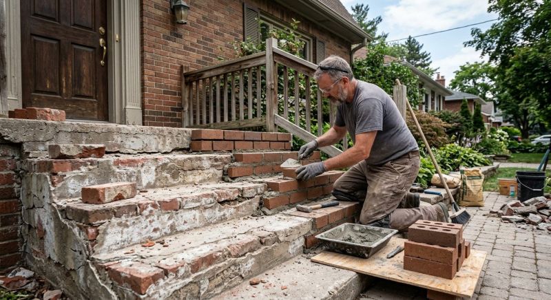 Brick Steps Repair in Mesa, AZ