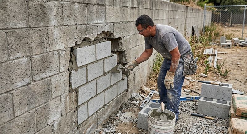 Brick Wall Repair in Gilbert, AZ