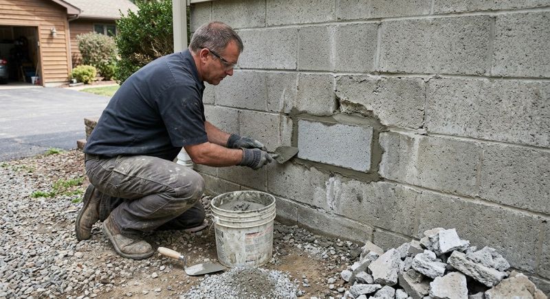Cinder Block Wall Repair in Apache Junction, AZ