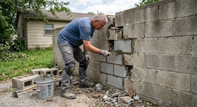 Concrete Block Repair in Gilbert, AZ