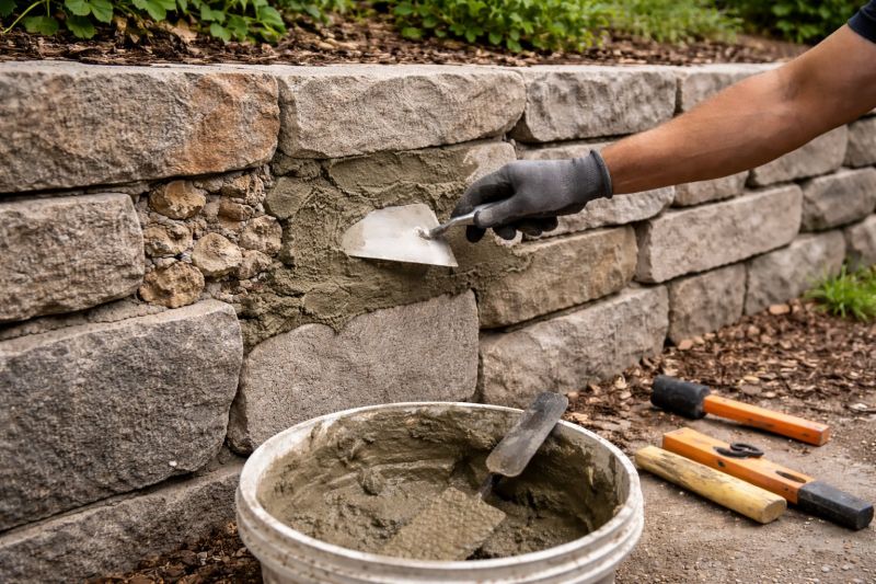 Rock Wall Repair in Mesa, AZ