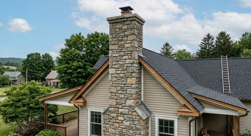 Stone Chimney Installation in Mesa, AZ