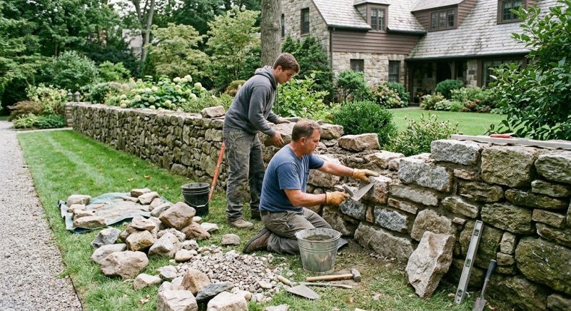 Stone Wall Repair in Gilbert, AZ